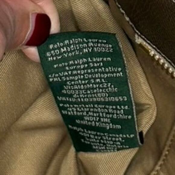 Ralph Lauren Whitby Metallic Gold Leather Tote Shoulder Bag Purse | Classic - Picture 7 of 14